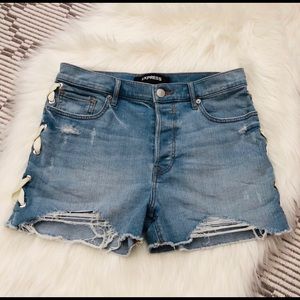Express Vintage high rise shorts